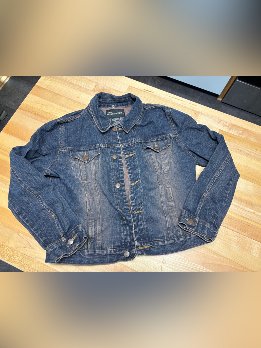 No Boundaries Black Label Cotton Jacket Interior Tag Junior XL